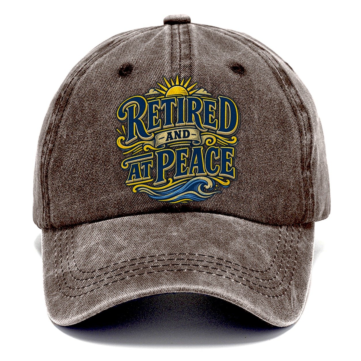 Retired And At Peace Retired Living Classic Cap – Brown