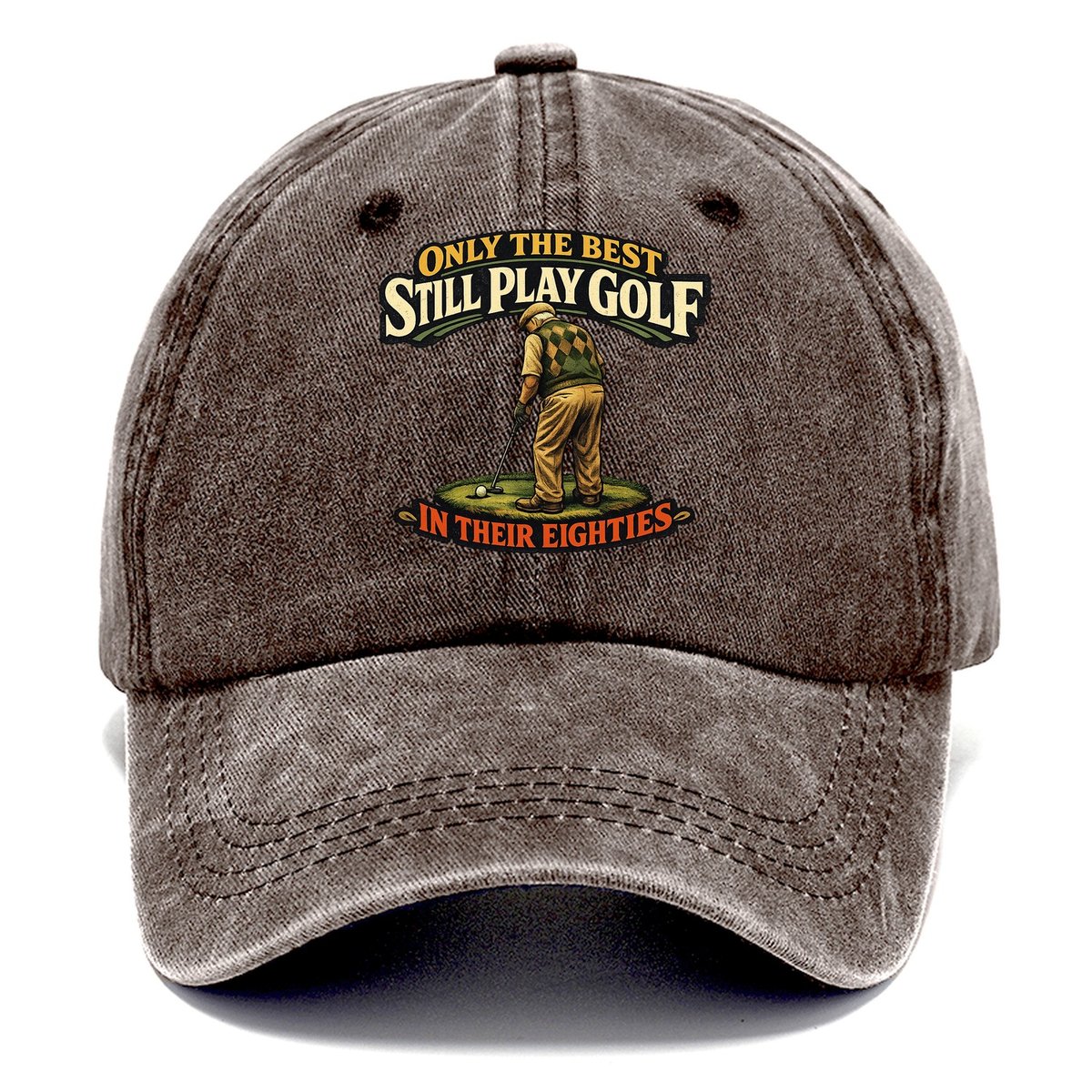 Still Play Golf In Their Eighties Classic Cap – Brown