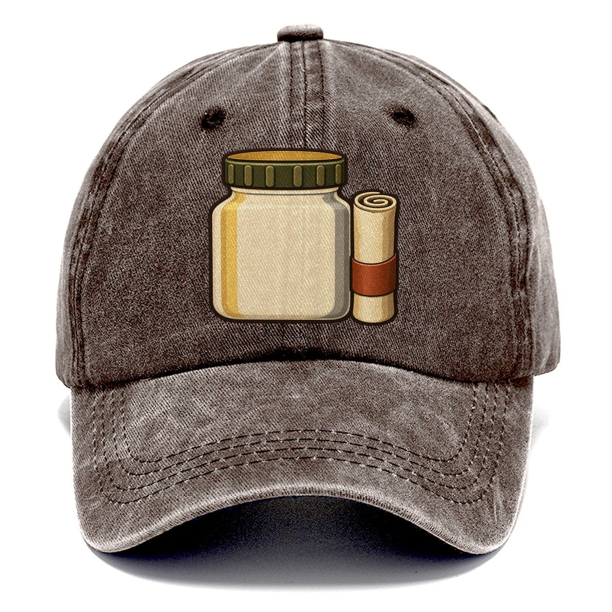 Jar Cache And Log Roll Geocaching Classic Cap – Brown