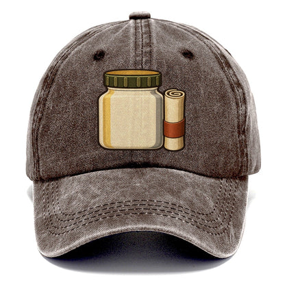 Jar Cache And Log Roll Geocaching Classic Cap – Brown