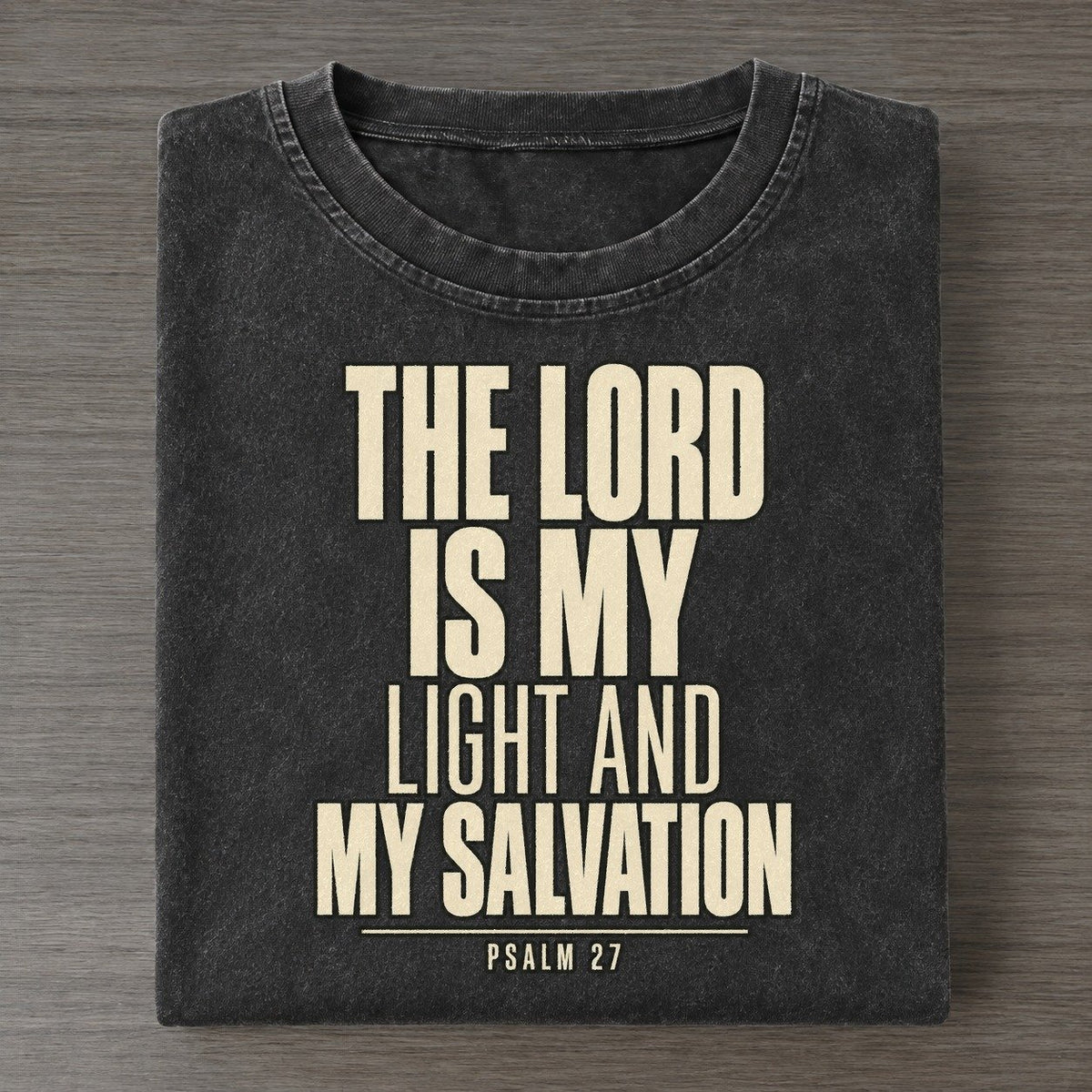 The Lord Is My Plain Gospel Vintage T-shirt – Black