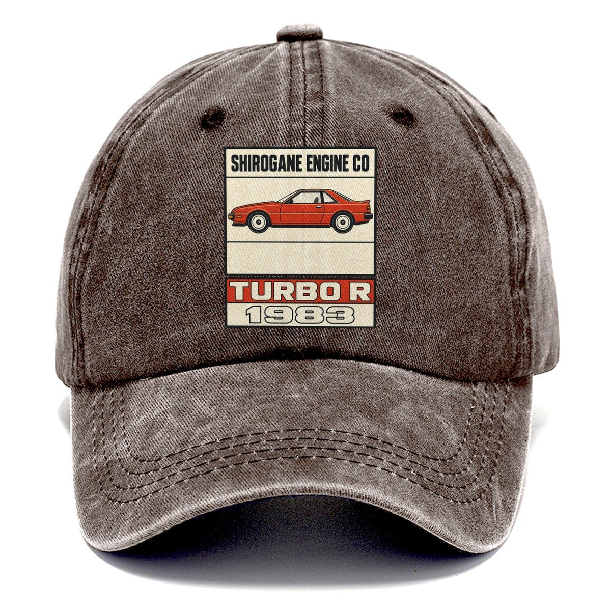 Shirogane Turbo R Showa Speed Plates Classic Cap – Brown