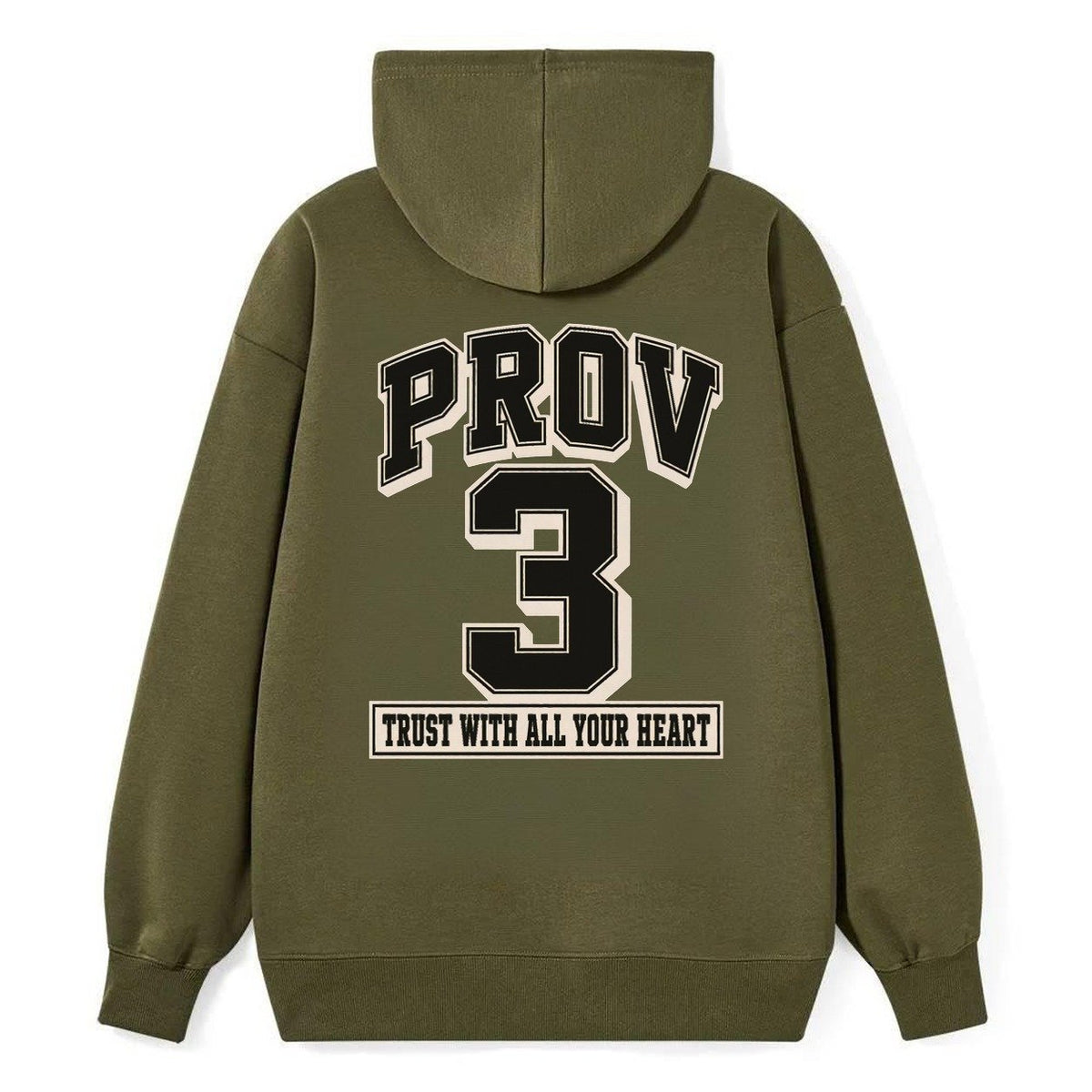 Proverbs 3 Varsity Chapel Varsity Classic Pullover Hoodie – Armygreen