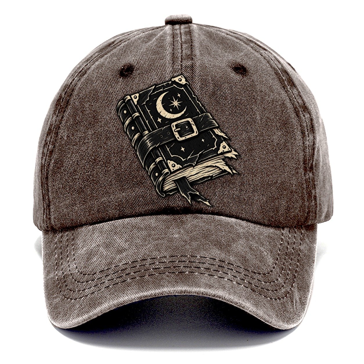 Clasped Spellbook Witch Magic Classic Cap – Brown