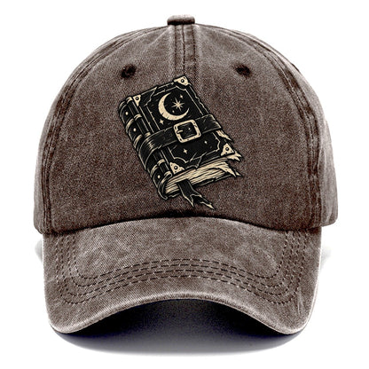 Clasped Spellbook Witch Magic Classic Cap – Brown