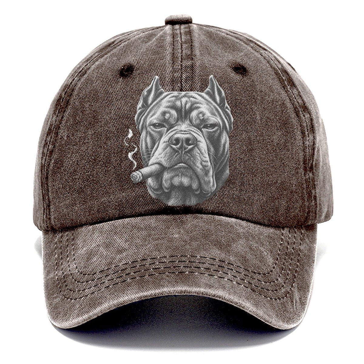 Cane Corso A Lit Cigar Smoking Dogs Smoking Dogs Portraits Classic Cap – Brown