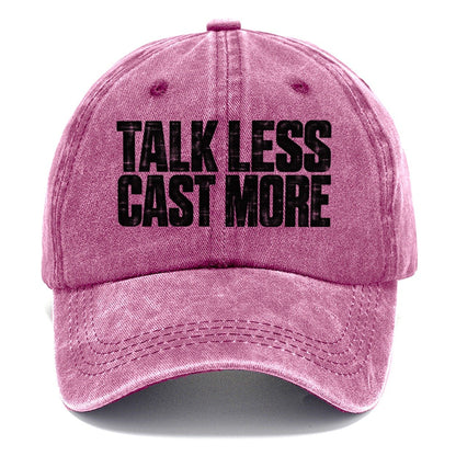 Talk Less Cast More Fishing Club Classic Cap – Dusty Rose