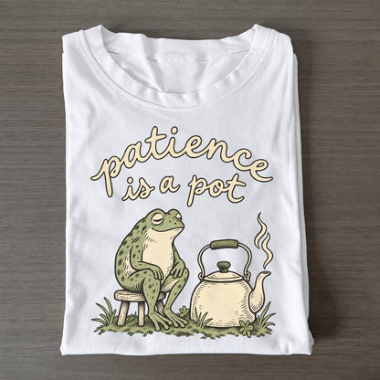 Kettle Watch Pond Folk Classic T-shirt – White