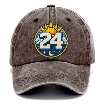All Day Every Hour Number Club Classic Cap – Brown