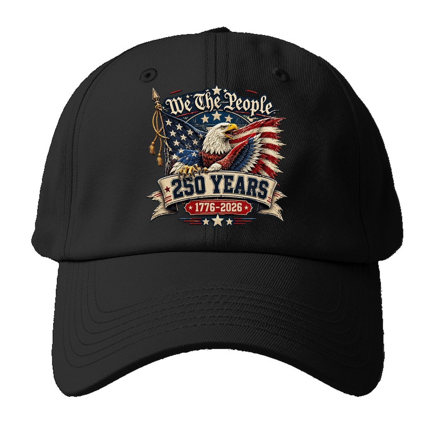 We The People Eagle 250 Baseball Cap – Black