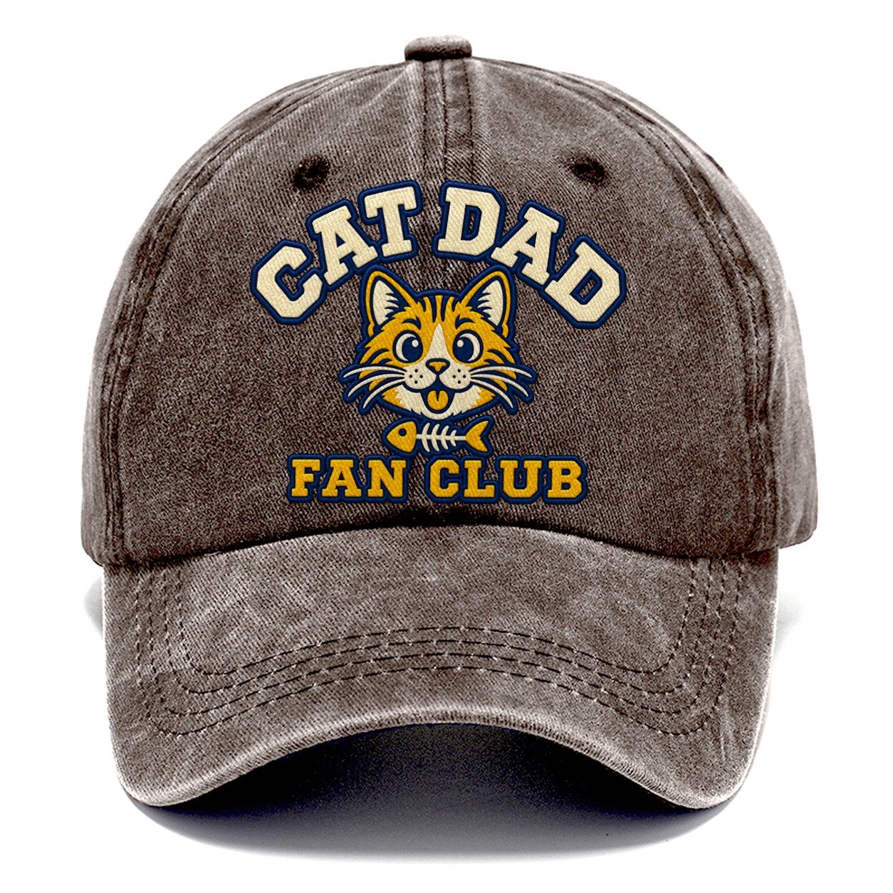 Cat Dad Fan Club Classic Cap – Brown