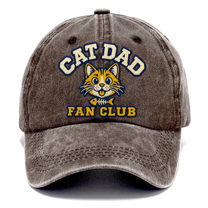 Cat Dad Fan Club Classic Cap – Brown