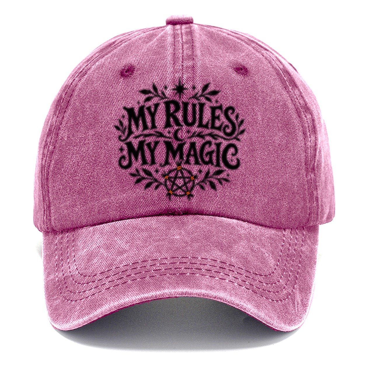 My Rules My Magic Slogan Witch Magic Classic Cap – Dusty Rose