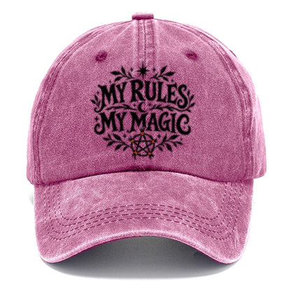 My Rules My Magic Slogan Witch Magic Classic Cap – Dusty Rose