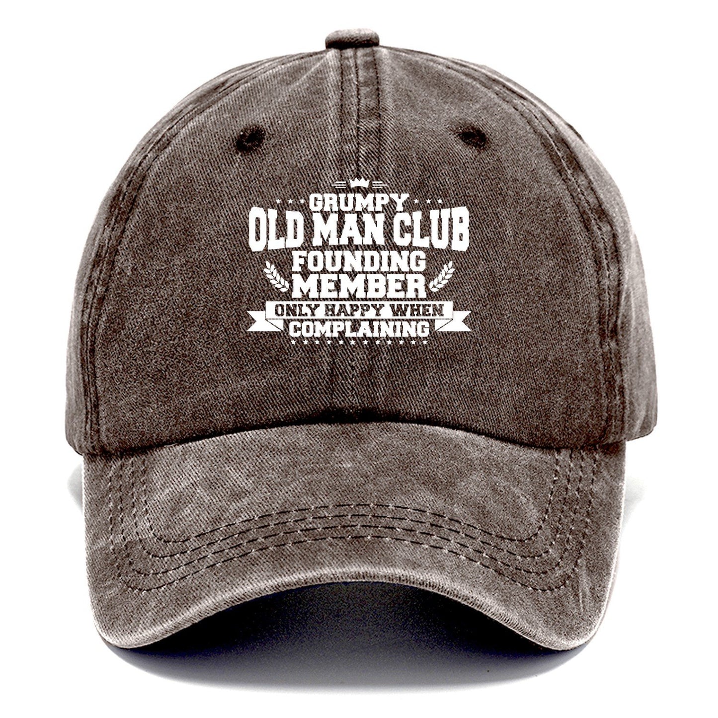Grumpy Old Man Club Classic Cap – Brown