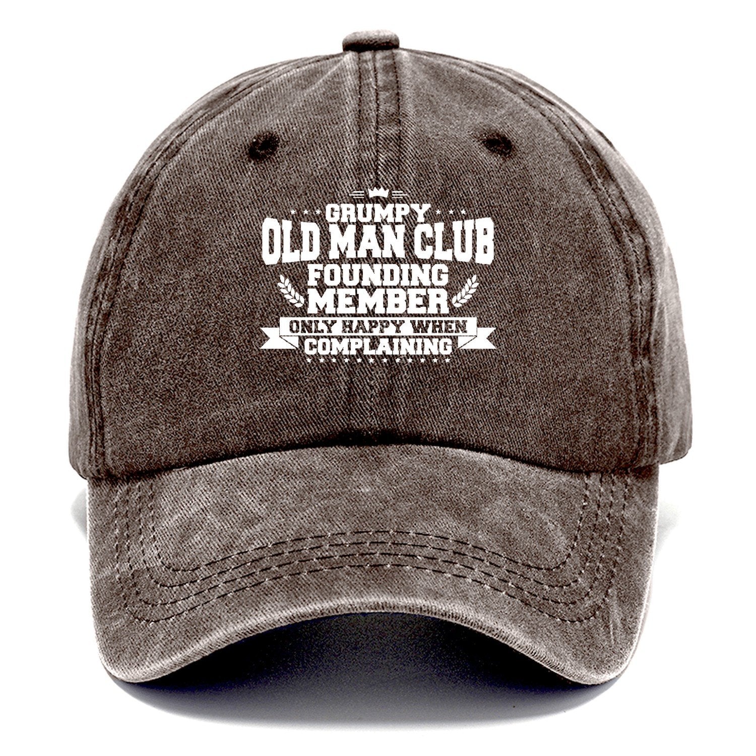 Grumpy Old Man Club Classic Cap – Brown