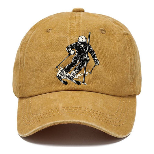Alpine Skier Slalom Carve Global Sports Ink Figures Classic Cap – Golden Harvest