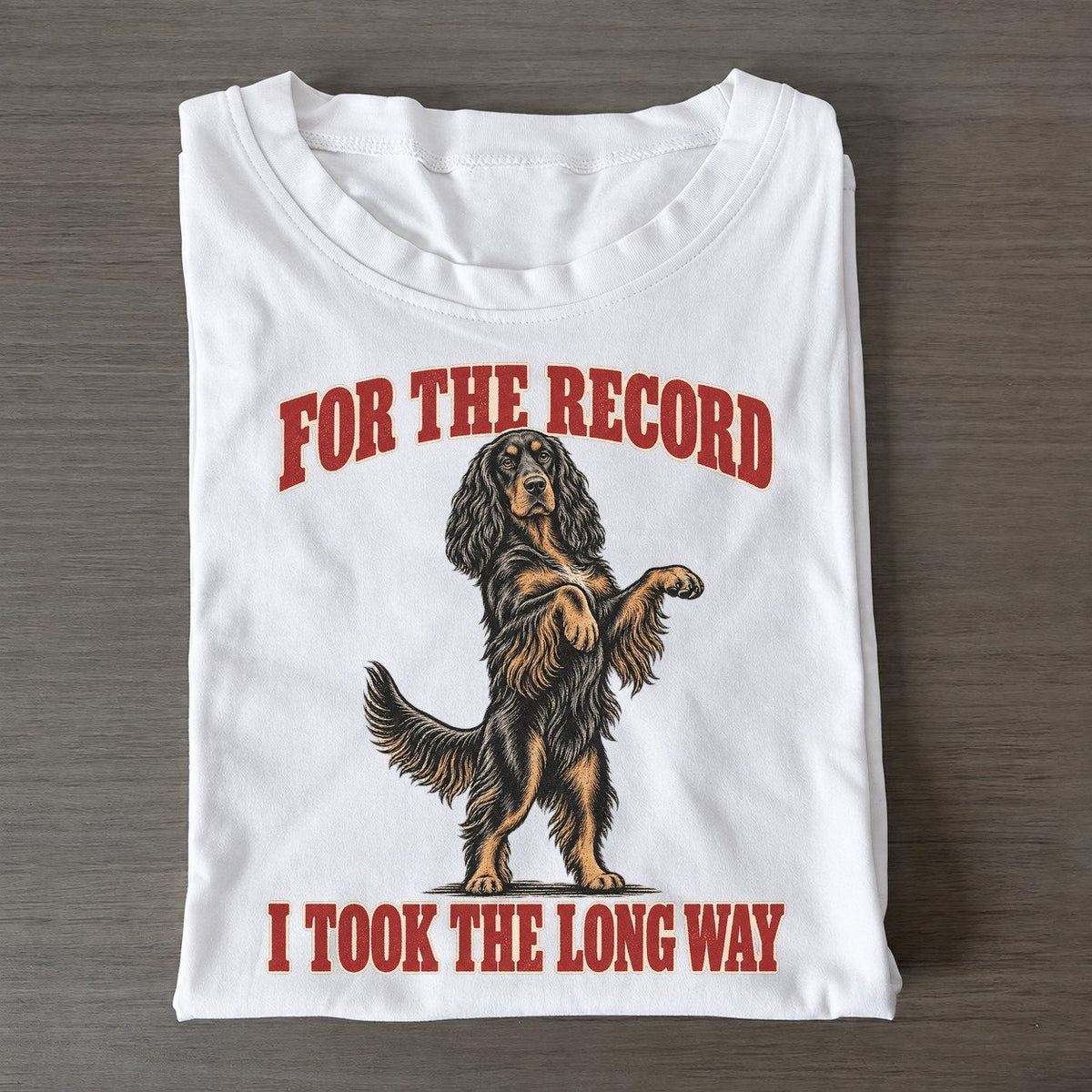 Gordon Setter Dog Declarations Classic T-shirt – White