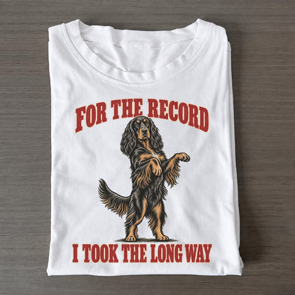 Gordon Setter Dog Declarations Classic T-shirt – White