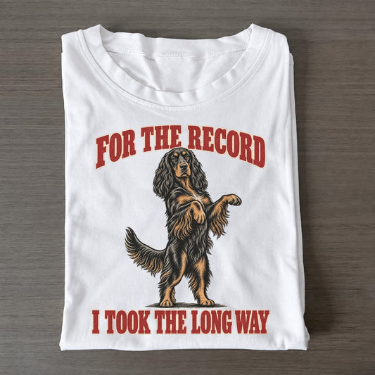 Gordon Setter Dog Declarations Classic T-shirt – White