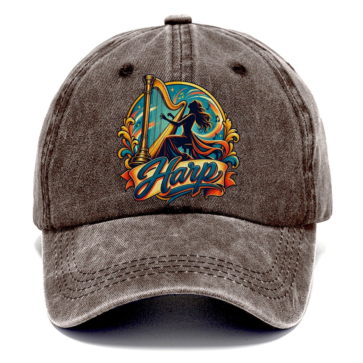 Harp Crest Music Instruments Classic Cap – Brown