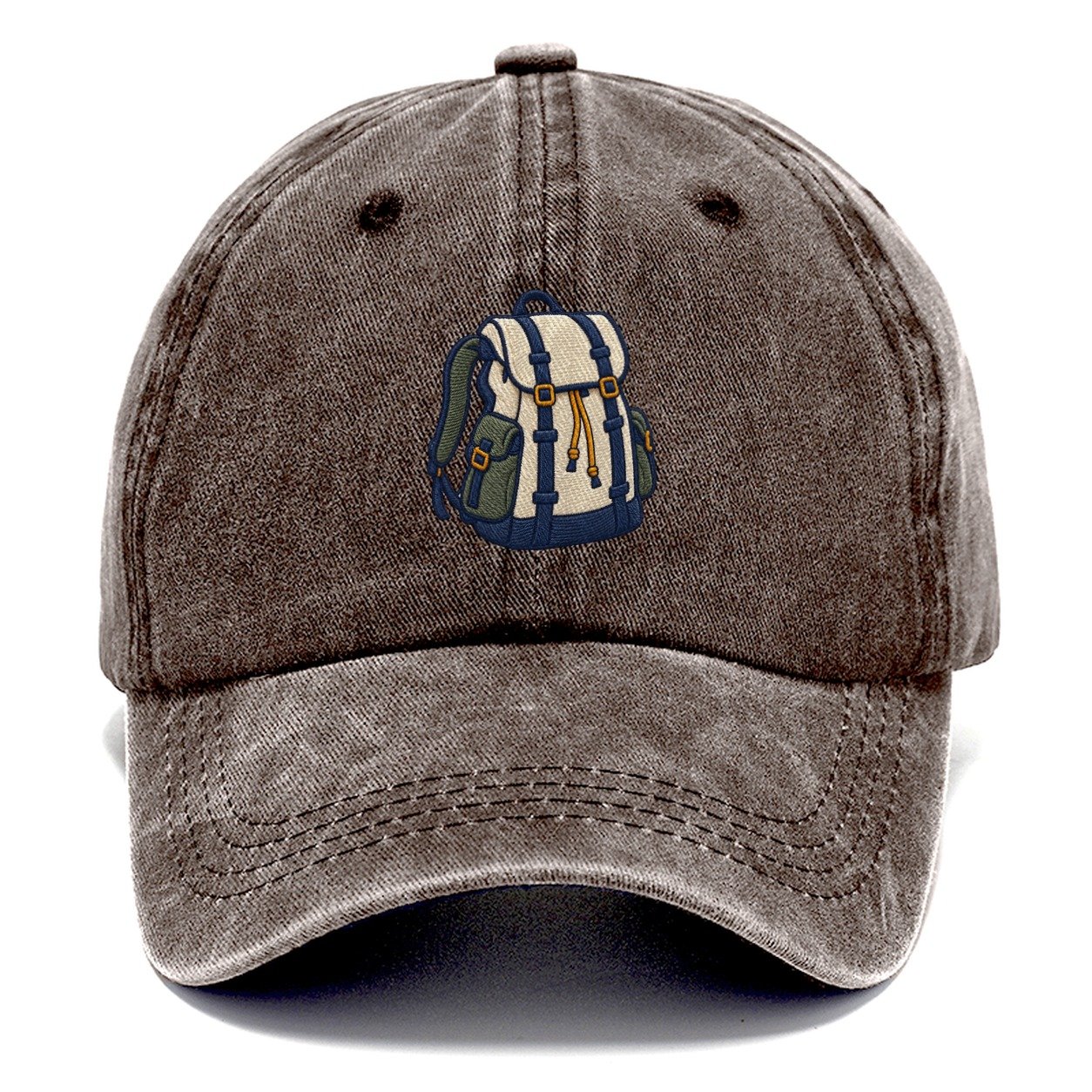 Hiking Backpack Tiny Solo Marks Classic Cap – Brown