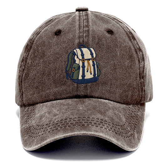 Hiking Backpack Tiny Solo Marks Classic Cap – Brown