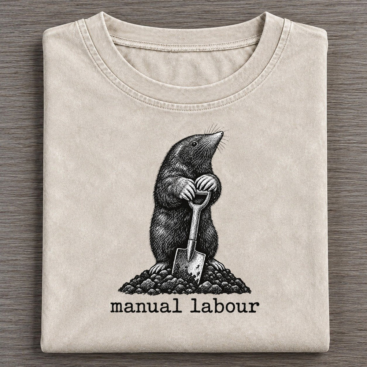 Manual Labour Collective Nouns Vintage T-shirt – Off White