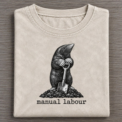 Manual Labour Collective Nouns Vintage T-shirt – Off White