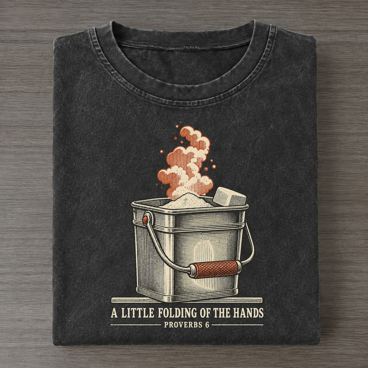 A Little Folding Of The Hands The Rep Counter Vintage T-shirt – Black