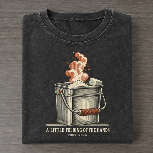 A Little Folding Of The Hands The Rep Counter Vintage T-shirt – Black