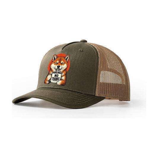 Shiba Inu Mug Truths Trucker Hat – Olive Khaki