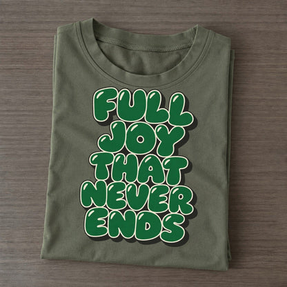 Full Joy That Never Ends Sunday Puff Classic T-shirt – Army Green
