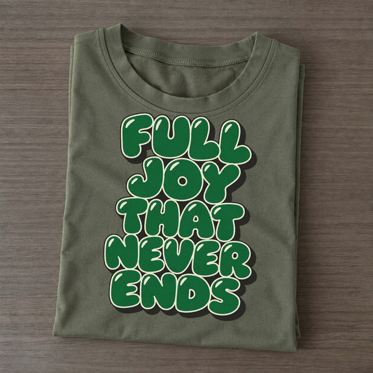 Full Joy That Never Ends Sunday Puff Classic T-shirt – Army Green