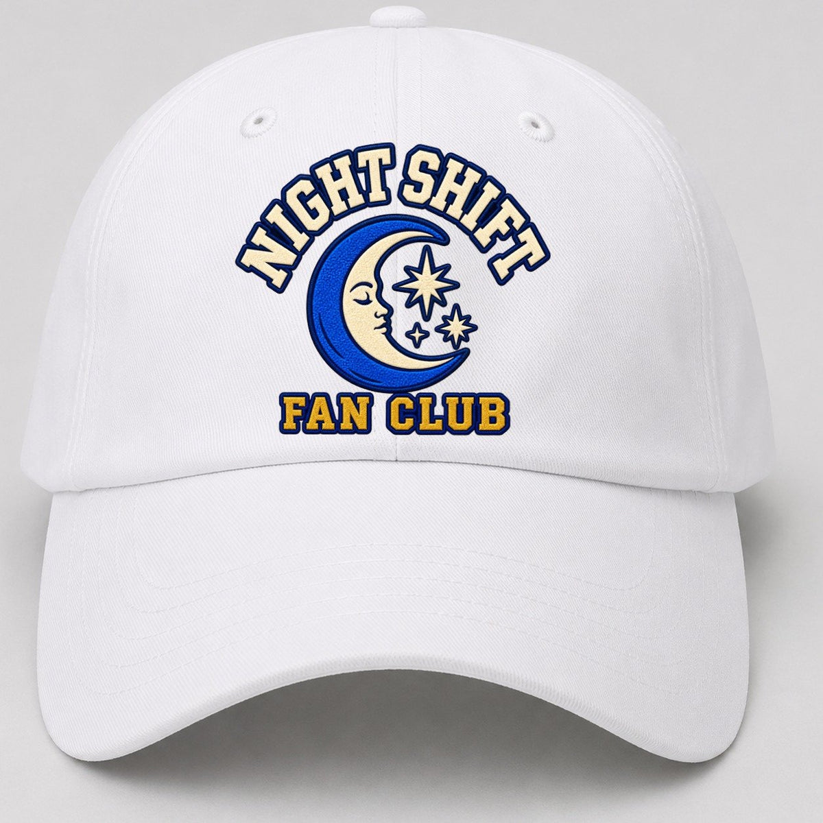 Night Shift Fan Club Baseball Cap – White