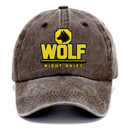 Wolf Night Shift Heavy Duty Classic Cap – Brown