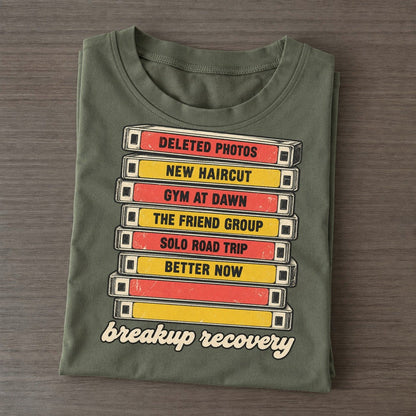 Breakup Recovery Rewind Shelf Classic T-shirt – Army Green