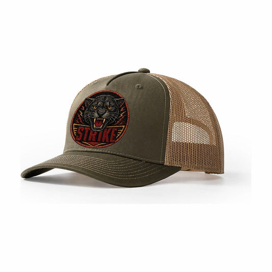 Cougar Strike Badge Trucker Hat – Olive Khaki