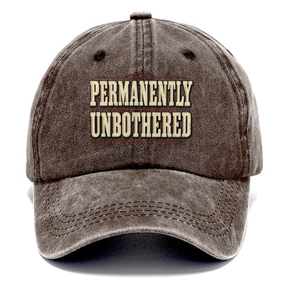 Permanently Unbothered American Wit Classic Cap – Brown