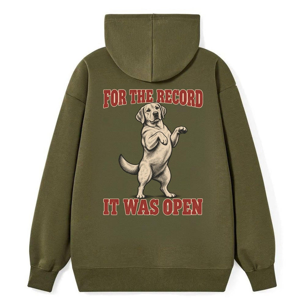 Labrador Retriever Dog Declarations Classic Pullover Hoodie – Armygreen