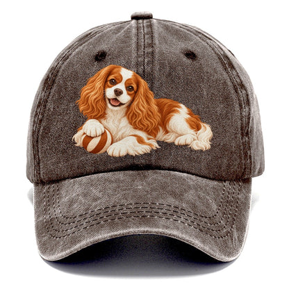 Cavalier King Charles Spaniel Resting Classic Cap – Brown