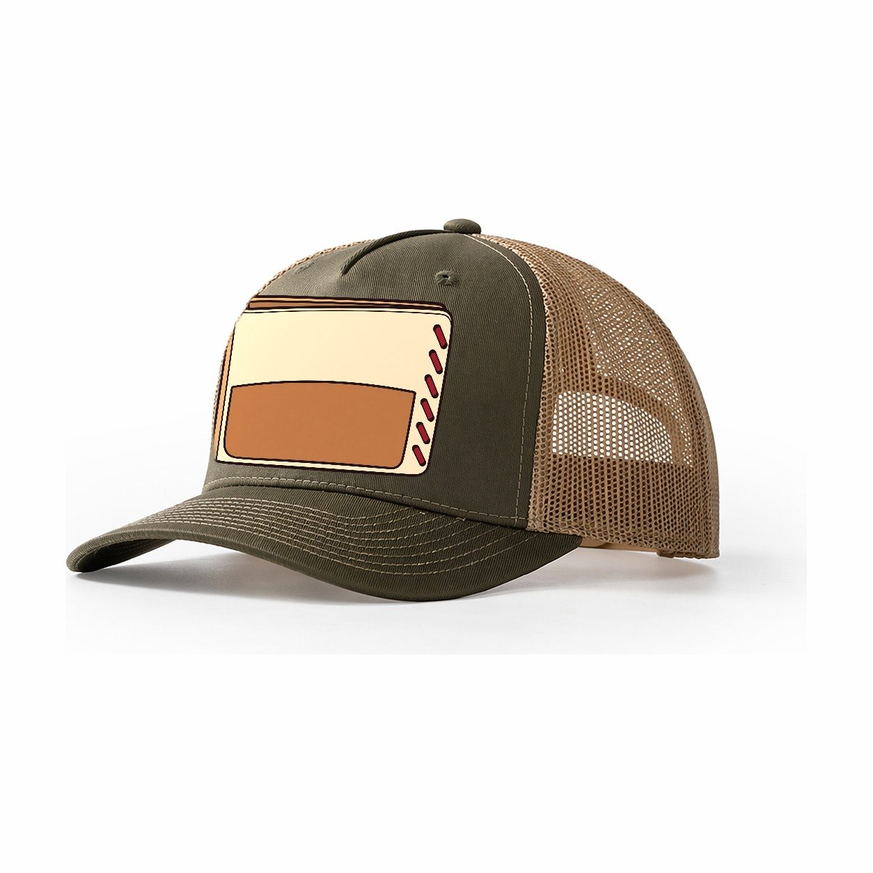 Bifold Wallet Study Leathercraft Trucker Hat – Olive Khaki