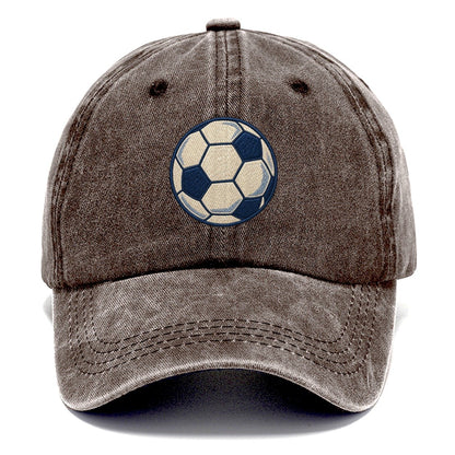 Soccer Ball Tiny Solo Marks Classic Cap – Brown