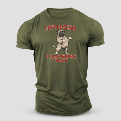 Bullmastiff Dog Declarations Cotton T-Shirt – Army Green