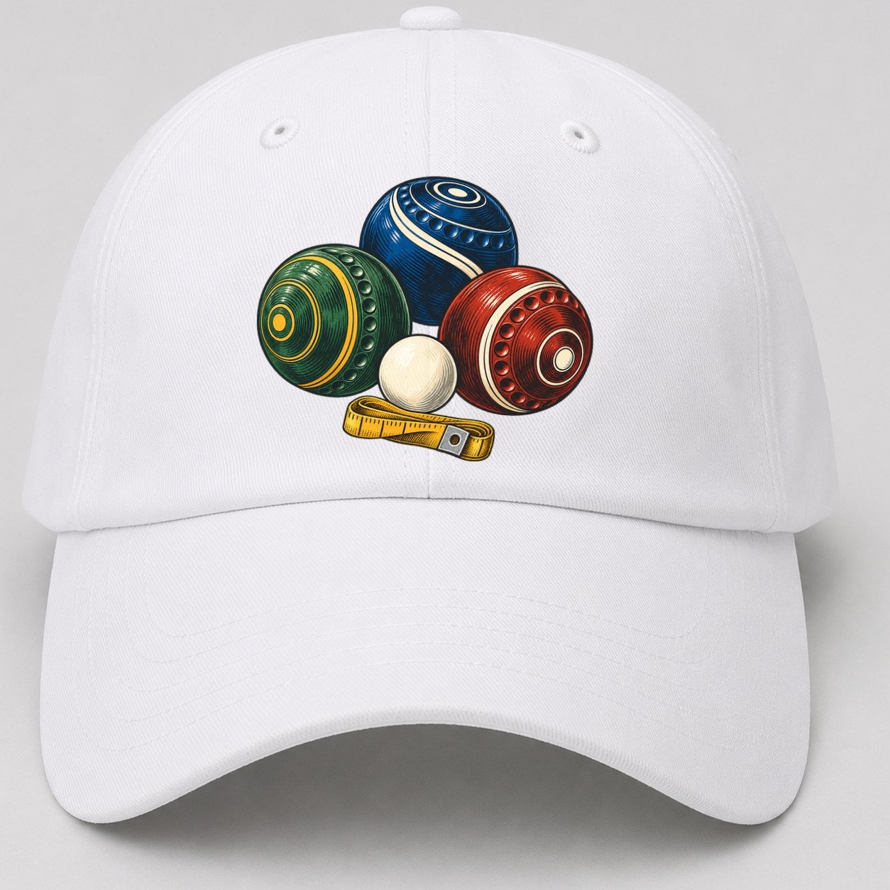 Lawn Bowls And White Jack Australia Cultural Icons Baseball Cap – White