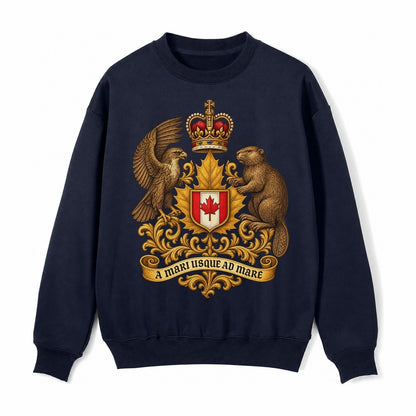 Canada Heritage Maple Badge Fleece Sweatshirt – Navy Blue