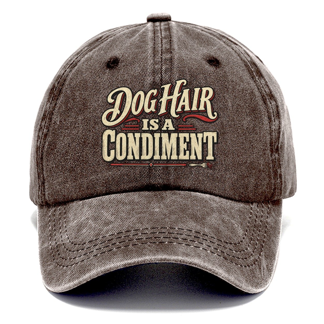 Dog Hair Is A Condiment American Wit Classic Cap – Brown