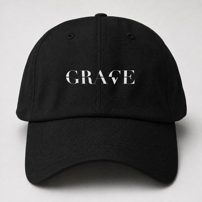 Grace Grave Split Feelings Baseball Cap – Black
