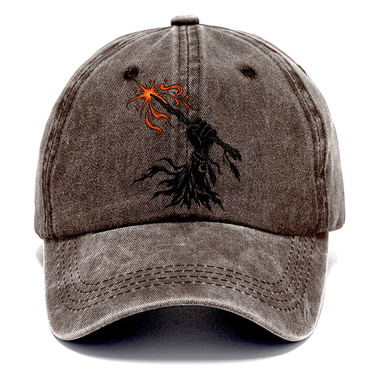 Witch Power Fist Witch Magic Classic Cap – Brown