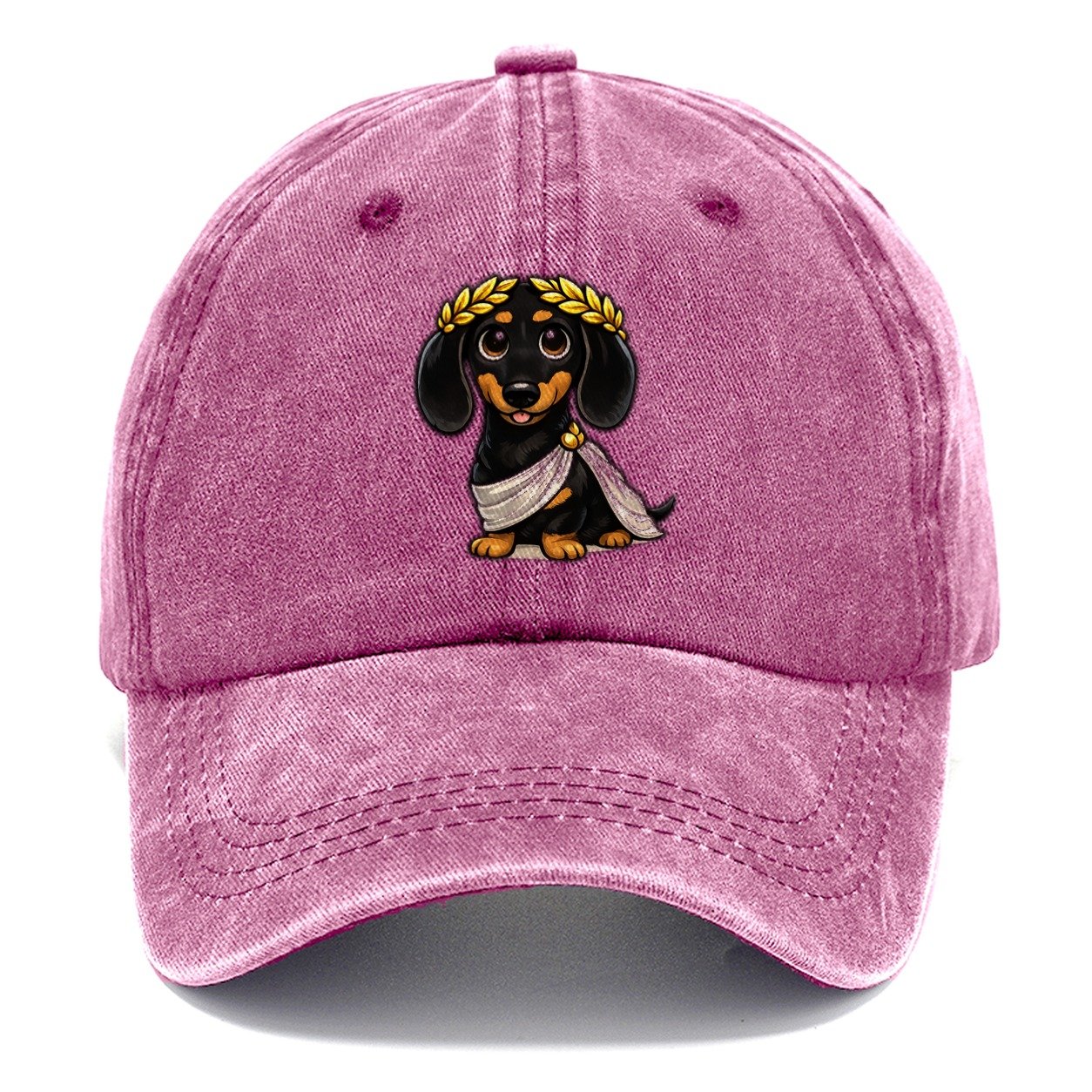 Dachshund Roman Emperor Classic Cap – Dusty Rose